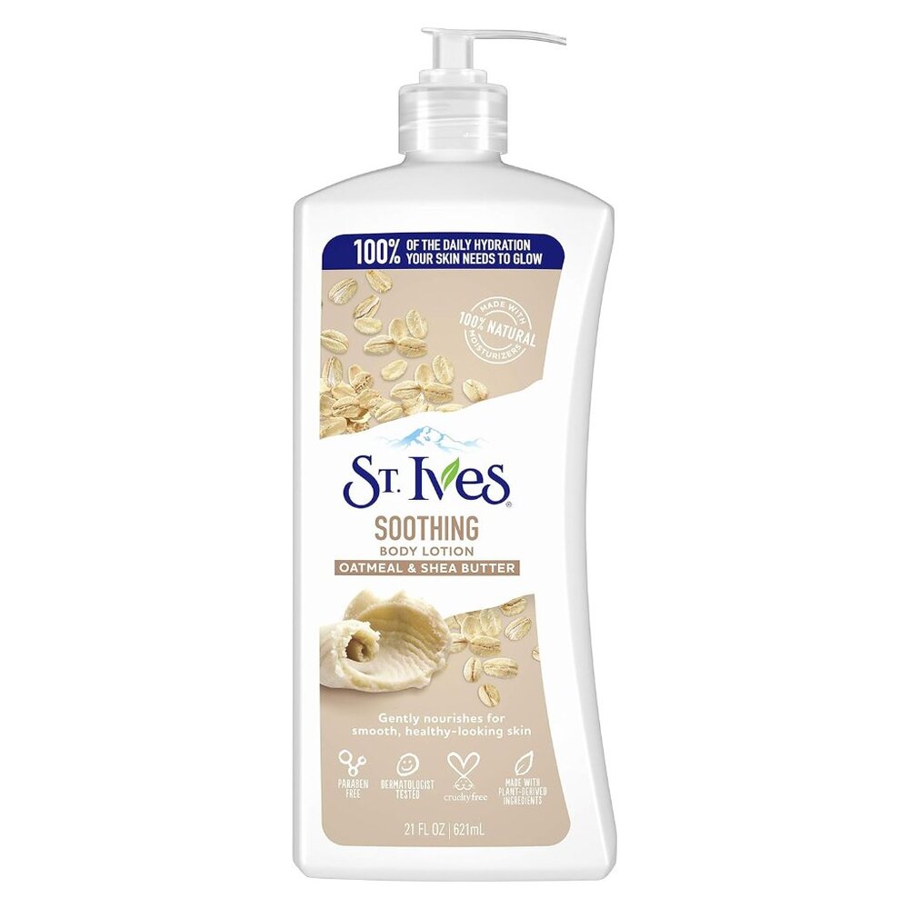 St. Ives Soothing Oatmeal & Shea Butter Hand & Body Lotion (21oz)